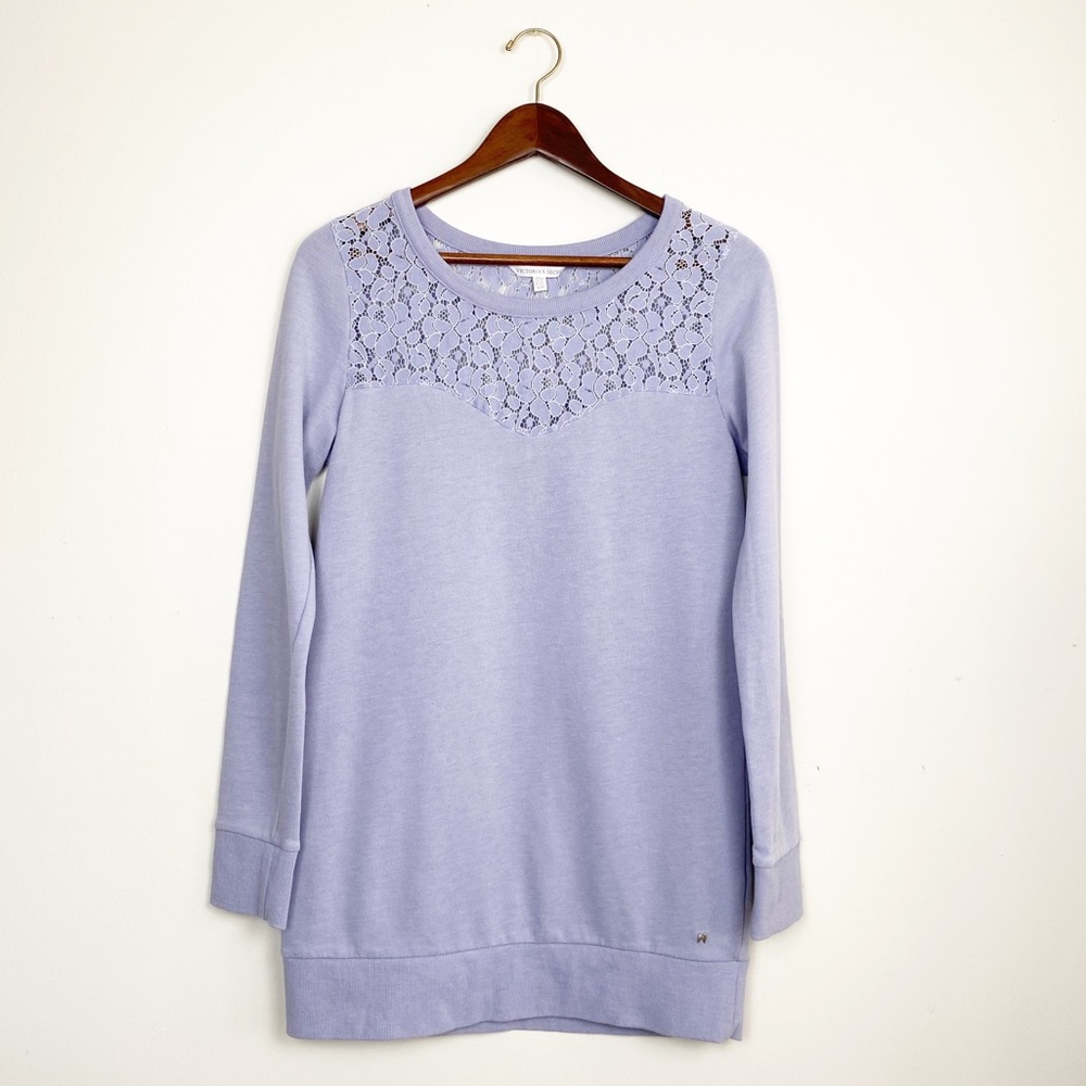 Victoria's Secret Sweater Periwinkle Lace Medium